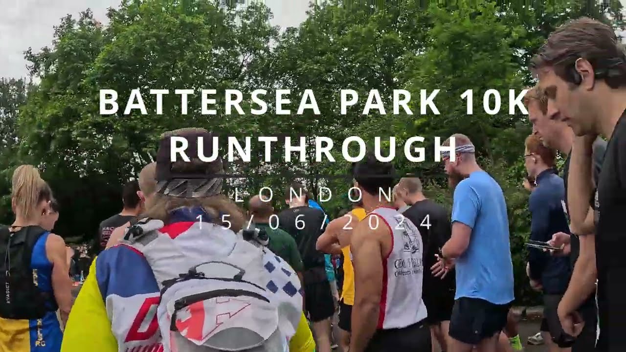Running a 10k race at Battersea Park, London!