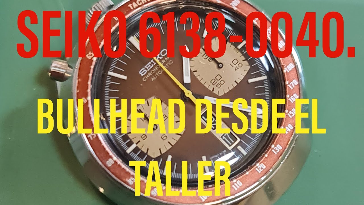 Seiko Bullhead 6138-0040 Reseña técnica después del service.
