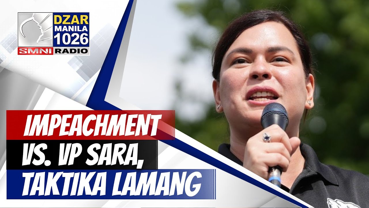 #SonshineNewsBlast: Impeachment vs.  VP Sara, 'political tactic' ng Makabayan bloc - grupo