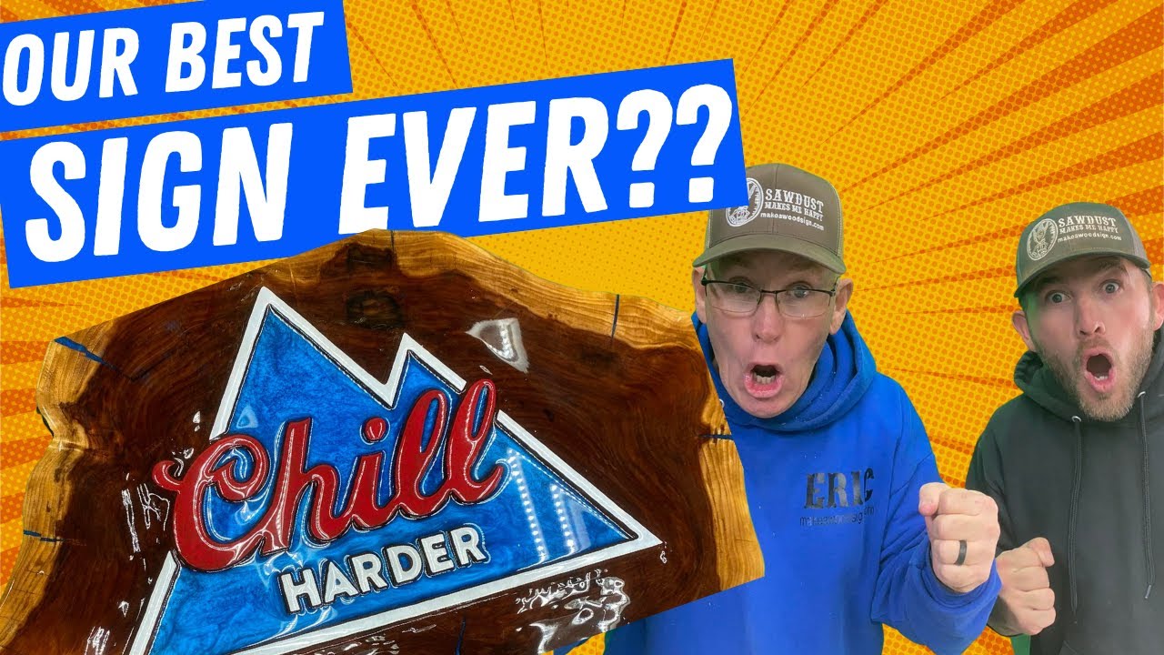 The World's Best Bar Sign - Hand Carved Coors Light Beer Logo Sign