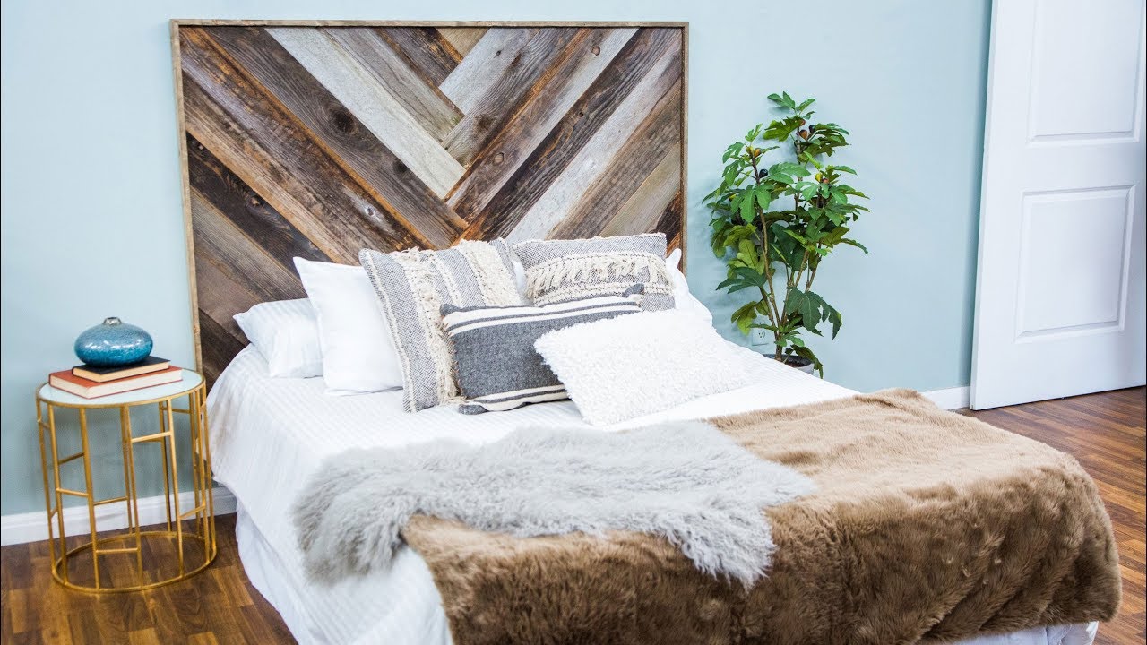 DIY Recycled Wood Headboard - Home & Family