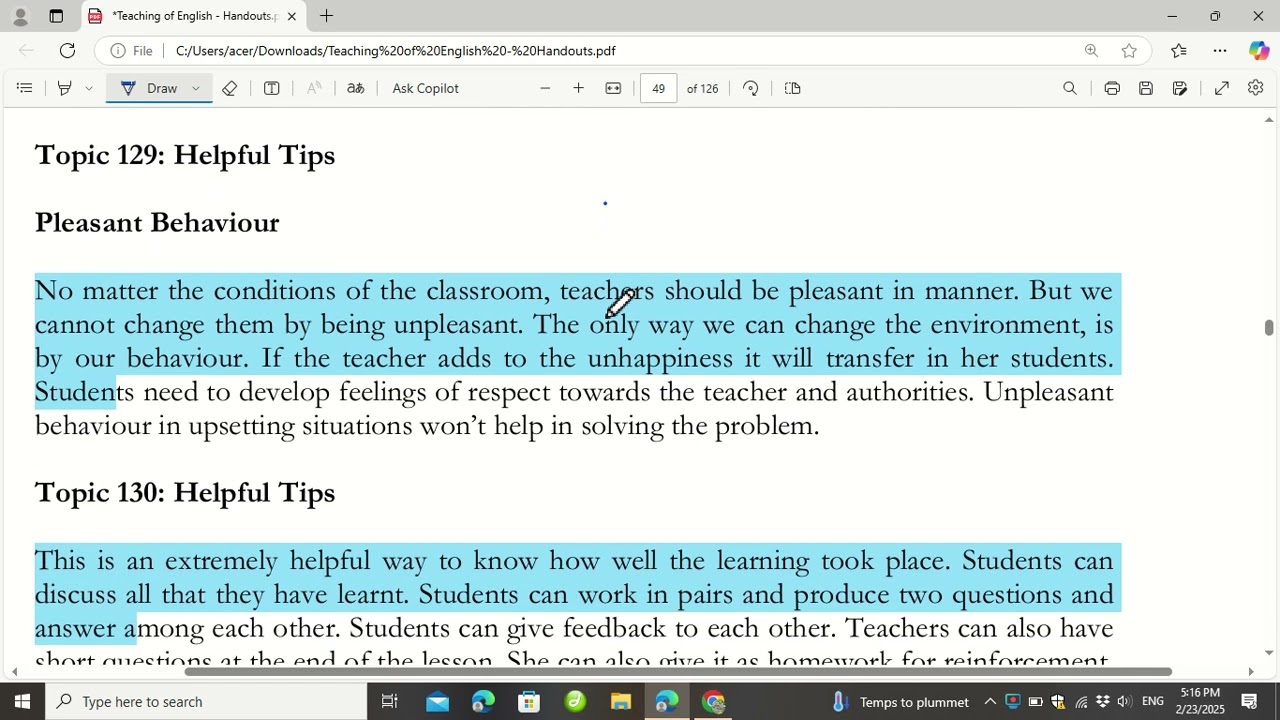 edu516 Lecture 26 to 30 v important regarding to final term