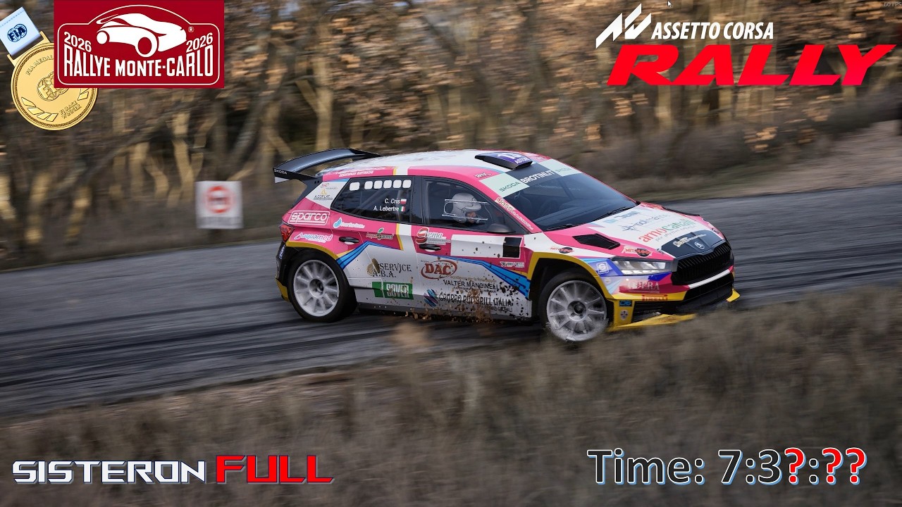 Assetto Corsa Rally - Monte Carlo: Sisteron FULL | Skoda Fabia❤️ | 4K | RTX5080 #asettocorsarally