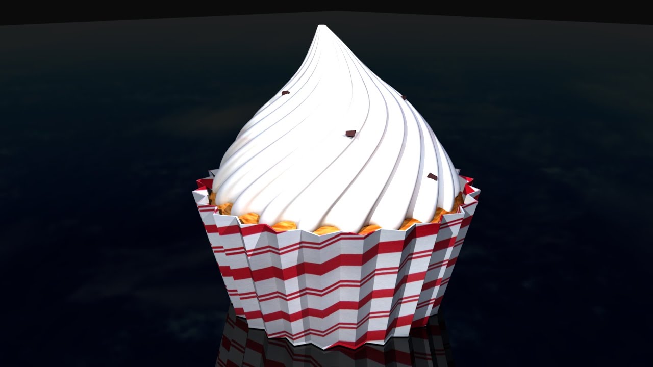 Maya tutorial ; How to model a Cup Cake