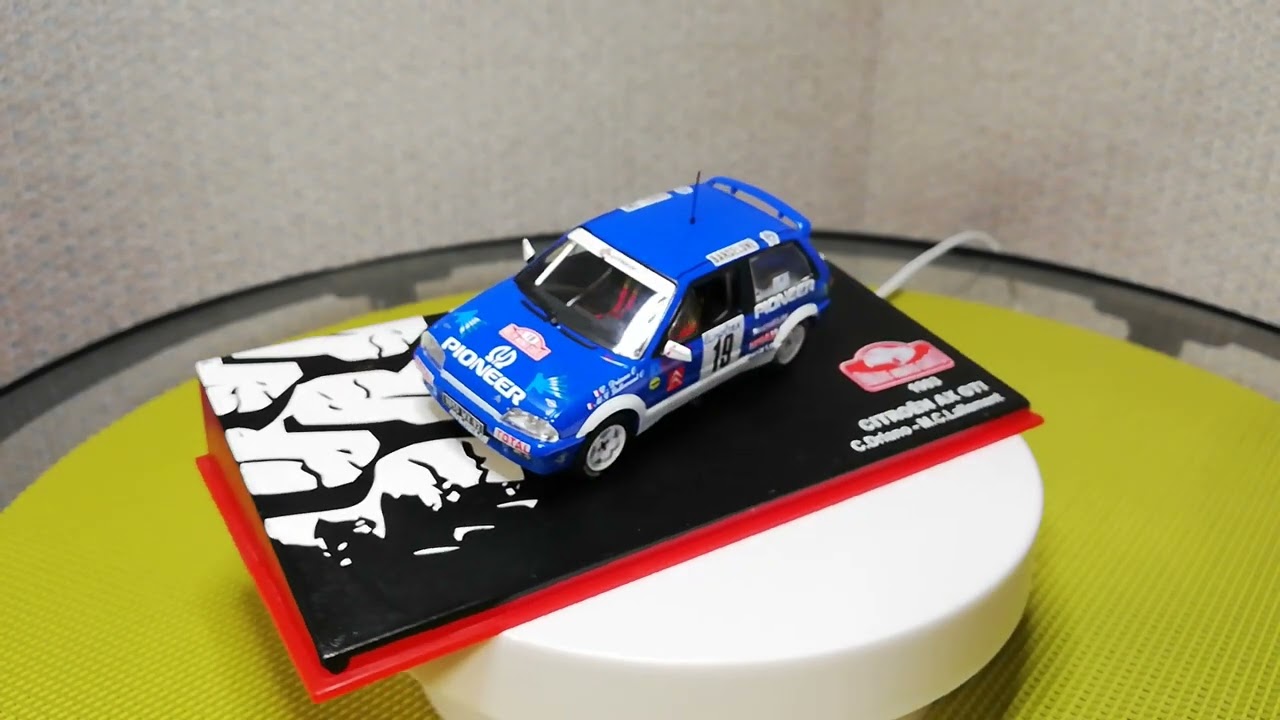 Citro&euml;n AX GTI Rallye Monte-Carlo 1993&nbsp;Driano C. Lallement Marie-Christine 1/43 Altaya Car Models