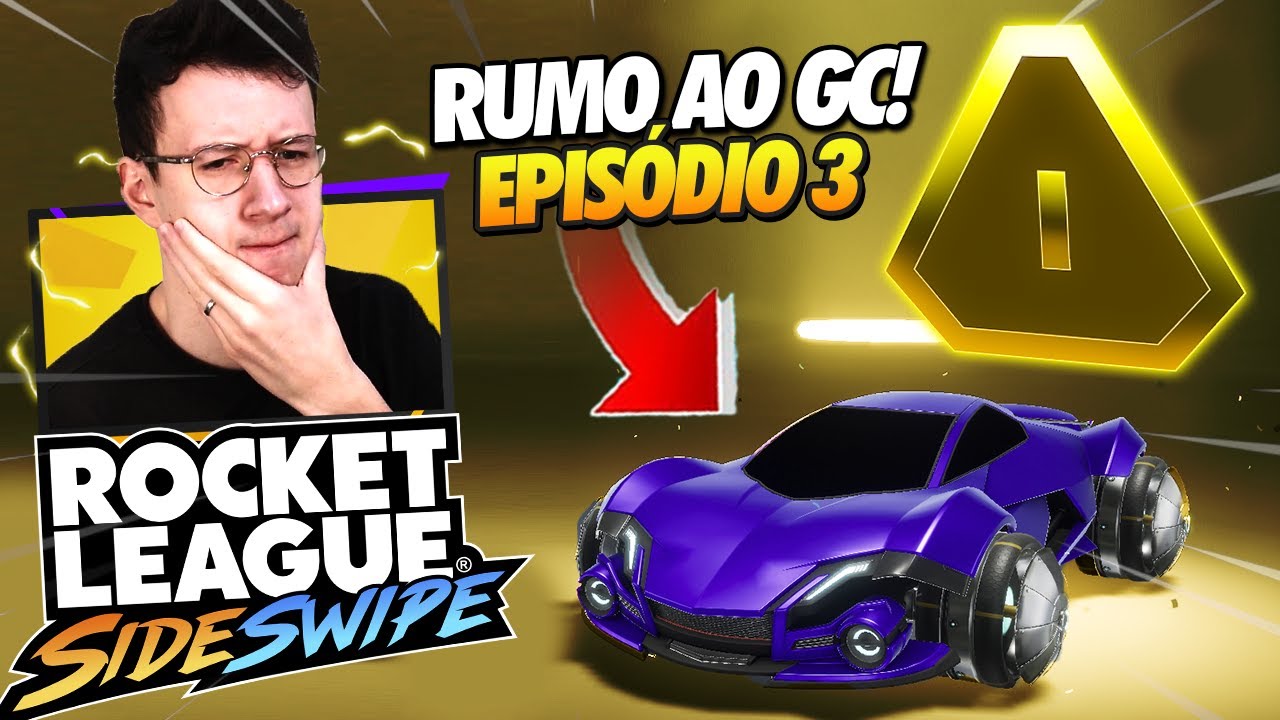 RUMO AO OURO! NOOB AO GC #3 ROCKET LEAGUE SIDESWIPE