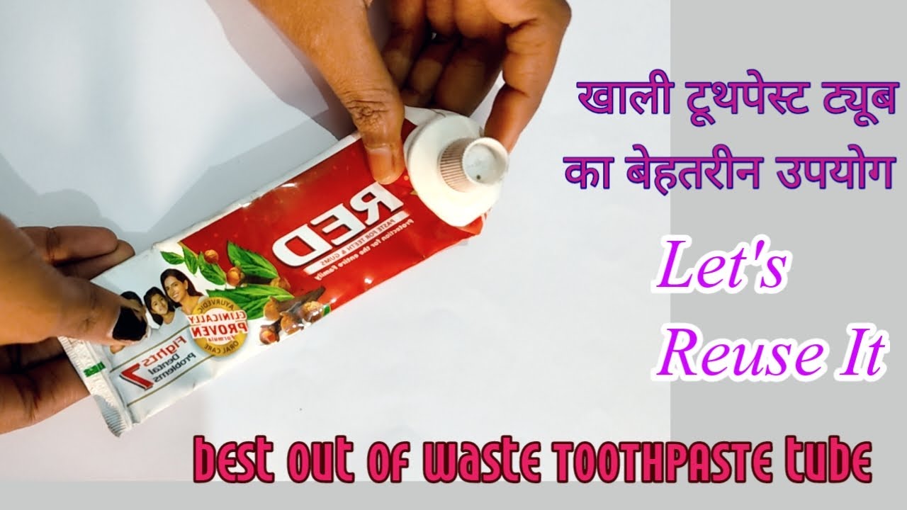 DIY craft- RECYCLE waste materials/Amazing crafts with waste toothpaste tube