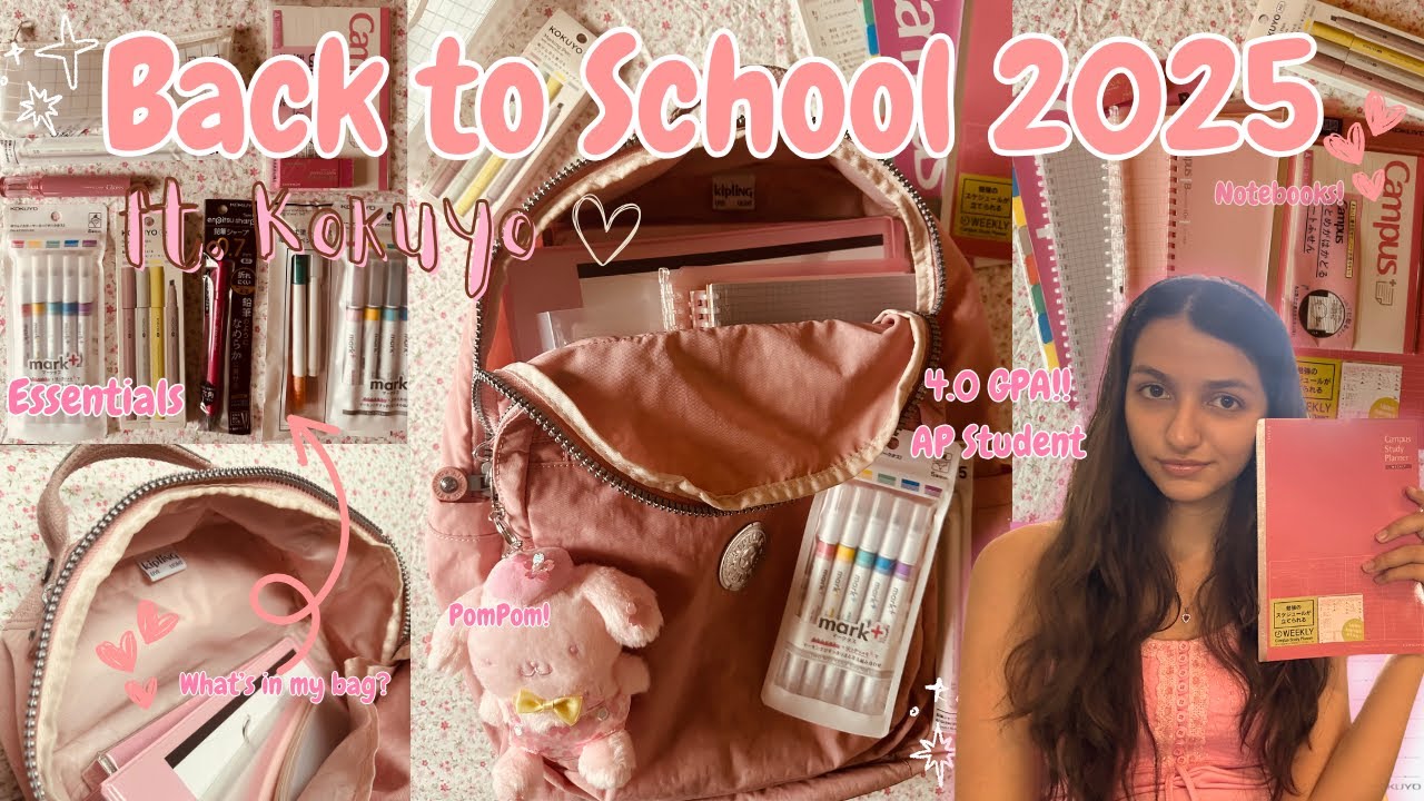 MUST HAVE JAPANESE BACK TO SCHOOL HAUL 2025!!   Kokuyo Haul + What’s in My Bag   4 0 GPA Student