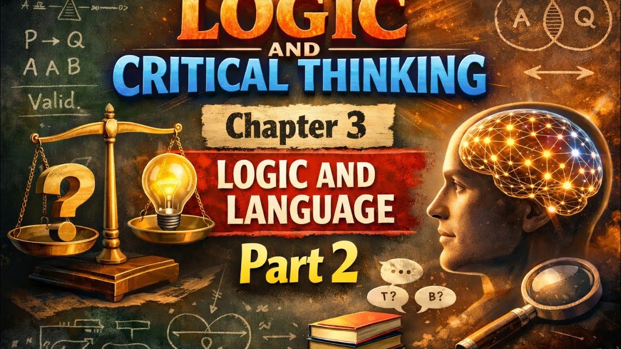 Logic and critical thinking chapter 3 logic and language ,part 2 @Nextchapter_a6
