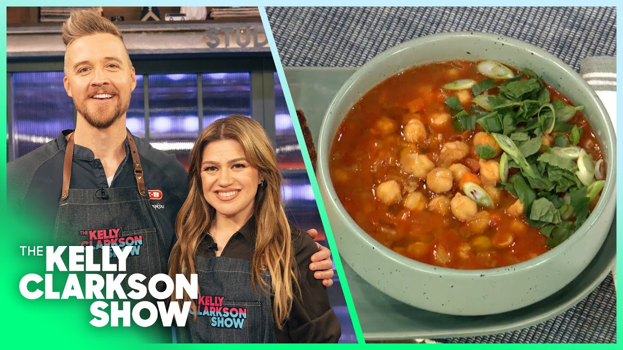 Kelly Clarkson Learns Gameday Hangover Cure Recipe: Tunisian Chickpea Stew
