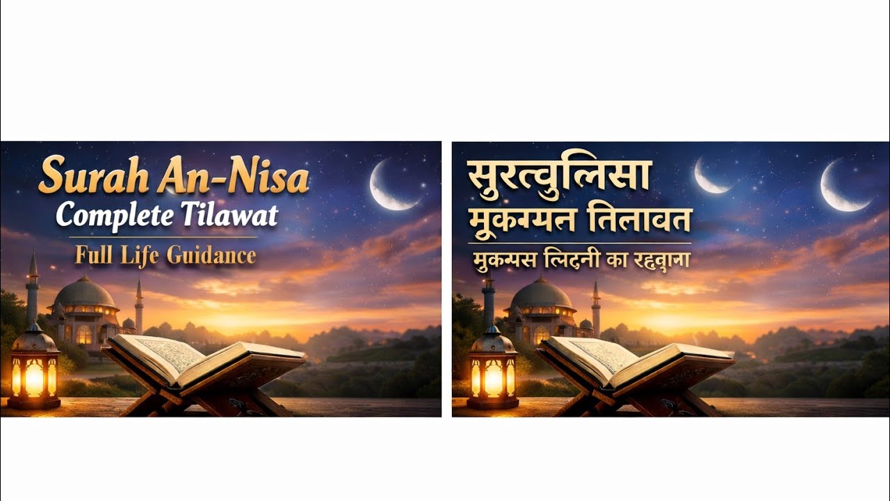 Surah An-Nisa | Beautiful Quran Tilawat Live | Full Surah Recitation | سورت النساء