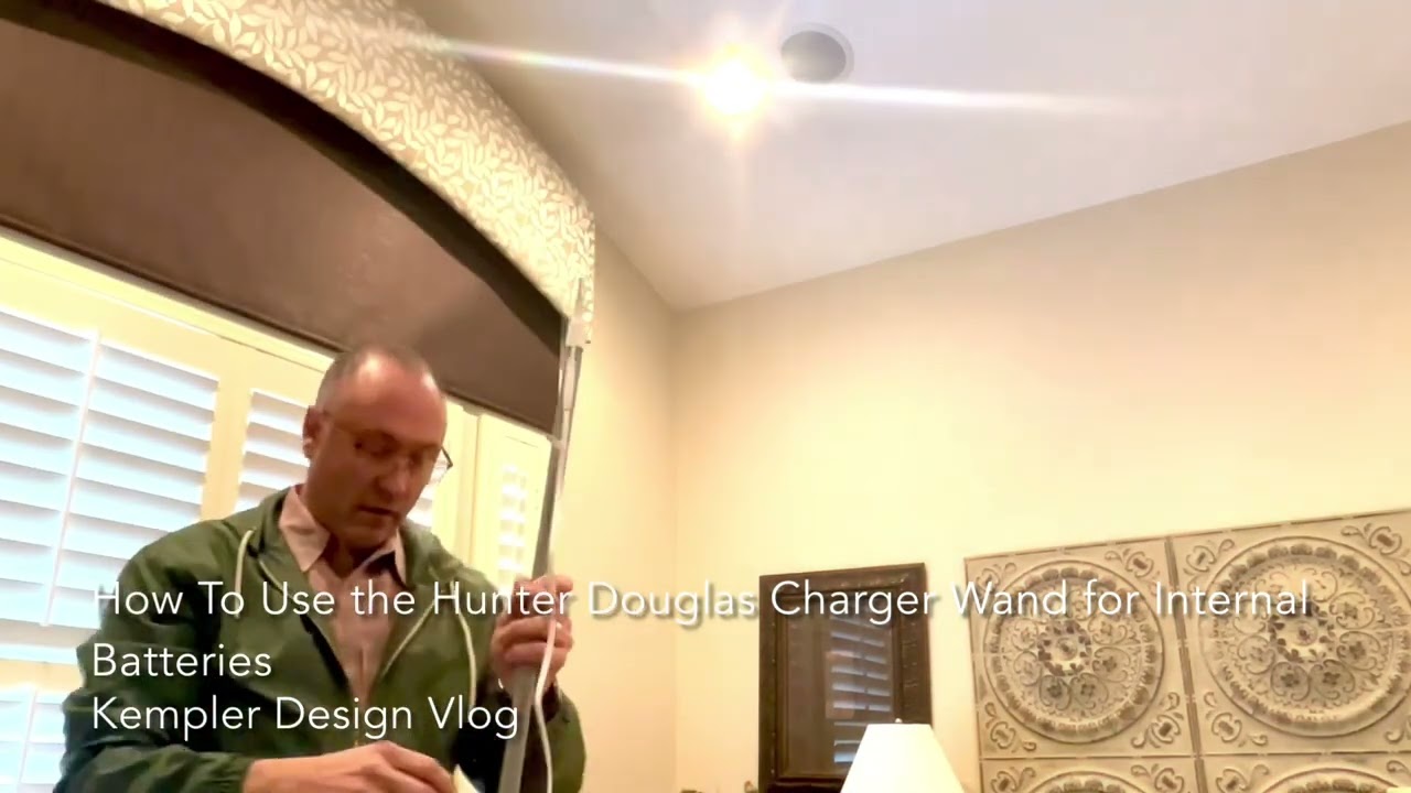 Как использовать зарядное устройство Hunter Douglas для зарядки ВНУТРЕННИХ аккумуляторов