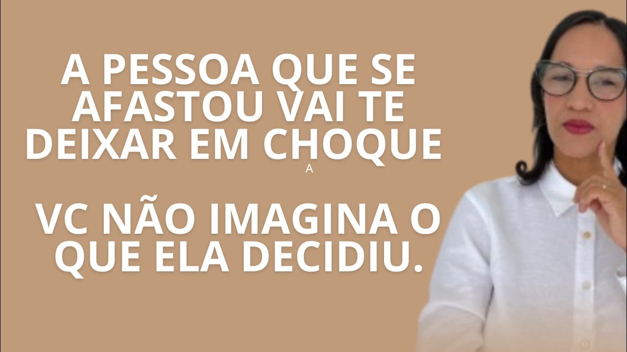 AO VIVO: Vc vai ficar em choque com o que essa pessoa vai decidir sobre vc!