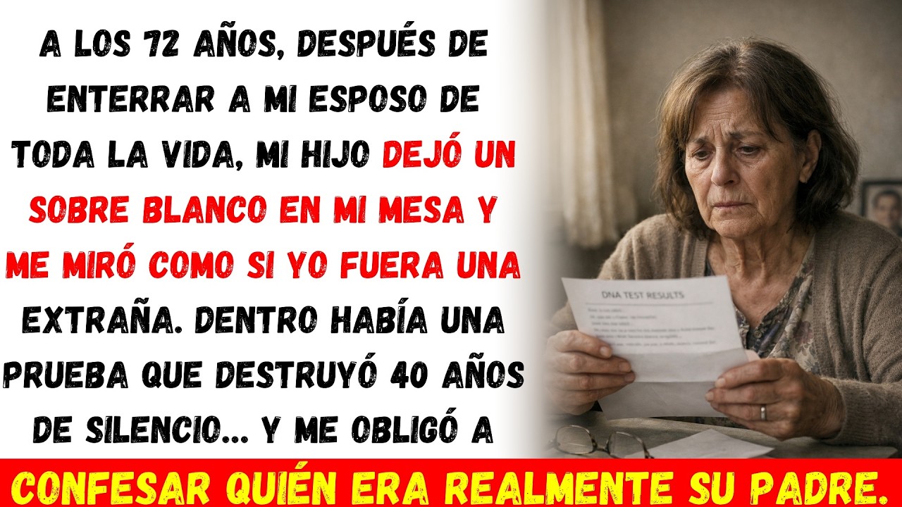 A los 72, mi hijo dejó un sobre en mi mesa… y dudó de su propio padre