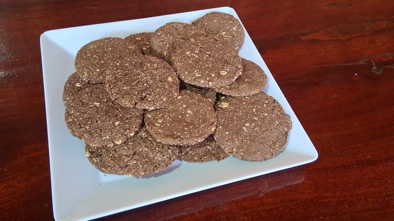 BISCOITO DE AVEIA E CACAU, SEM OVO, SUPER FÁCIL 