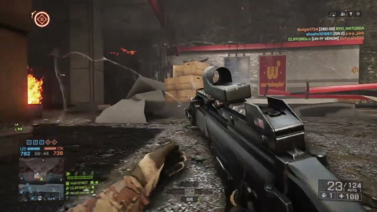 Run Over by Tank Survival Battlefield 4 Gameplay