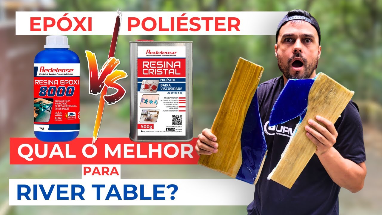 Mesa resinada de Poli&eacute;ster ou Epoxi? - Teste Extremo.