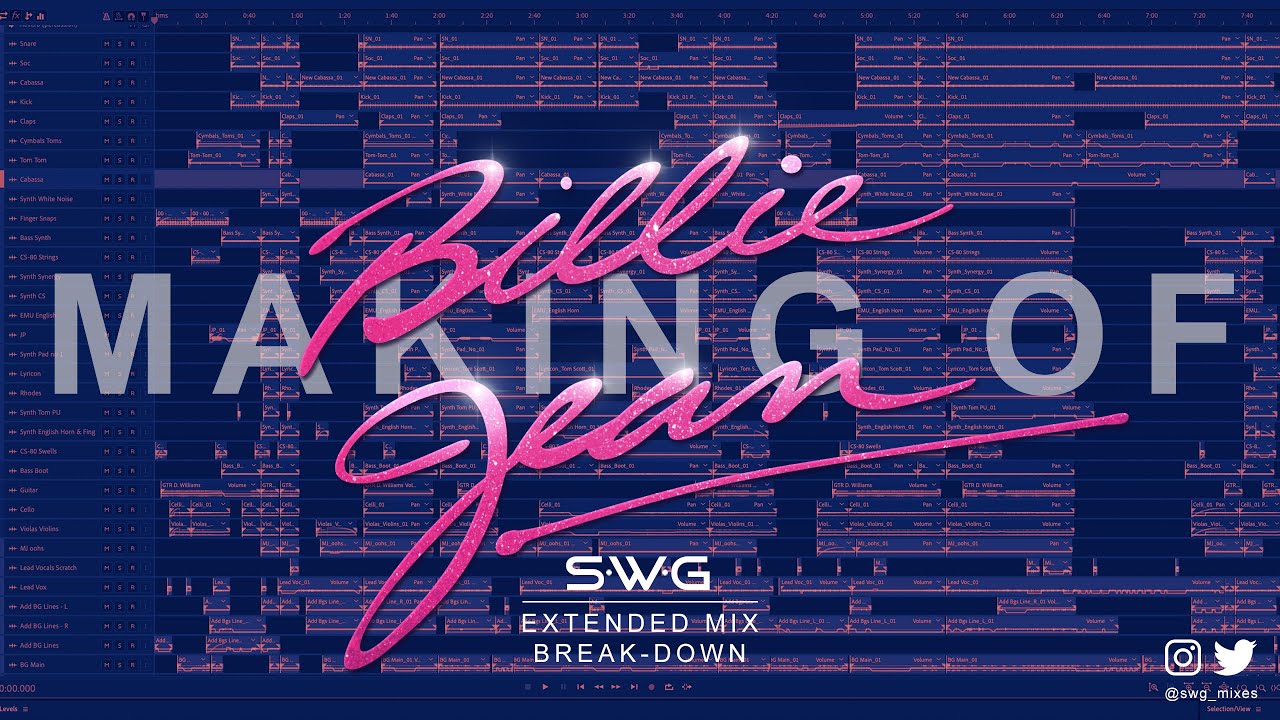 'S•W•G STUDIO SERIES’ - BILLIE JEAN - Making Of & Break-Down (Extended Mix) - MICHAEL JACKSON