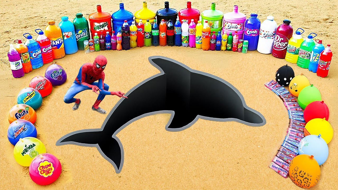 How to Make Dolphins Using Orbeez & Cement, Experiment Fanta, Coca Cola vs Mentos & Popular Sodas