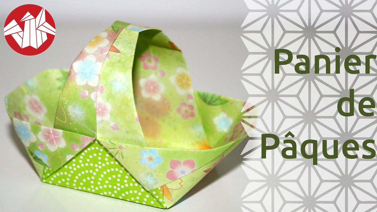Origami - Panier de Paques - Easter Basket [Senbazuru]