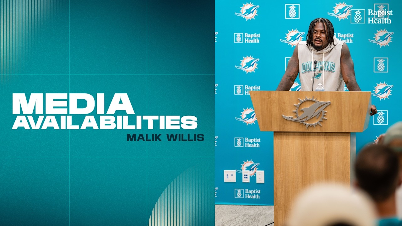 QB Malik Willis meets with the media | Miami Dolphins