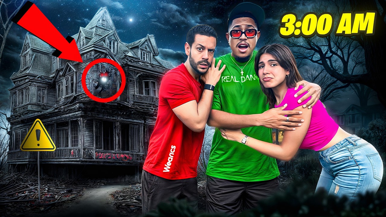PASAMOS LA NOCHE en UNA CASA EMBRUJADA!! *Salió mal*😳😱