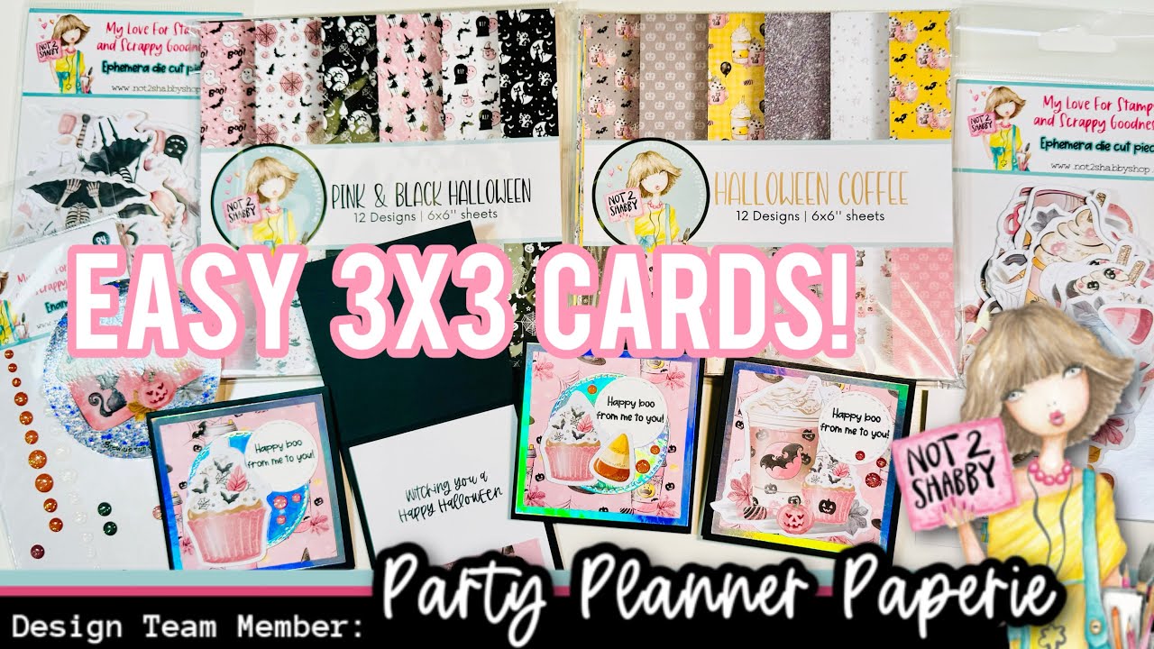 Not 2 Shabby Shop - Pink Halloween &ldquo;I Want It All&rdquo; Bundle - Easy 3x3 Cards! Unboxing!