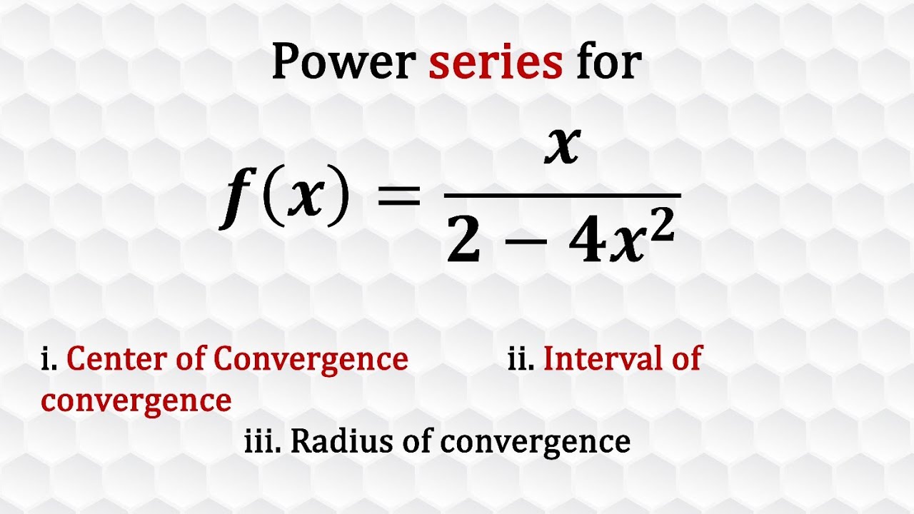 Power series of a function