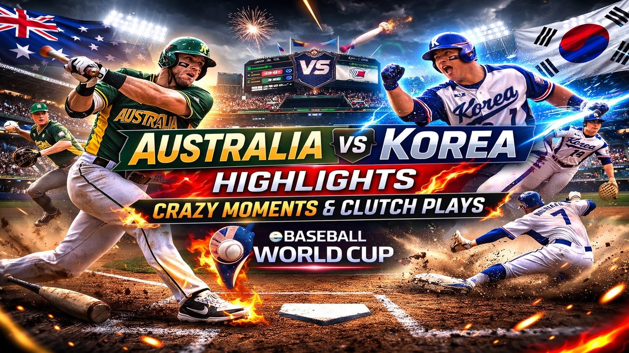 Australia vs Korea Highlights ⚾🔥 | Crazy Moments & Clutch Plays | eBaseball World Cup