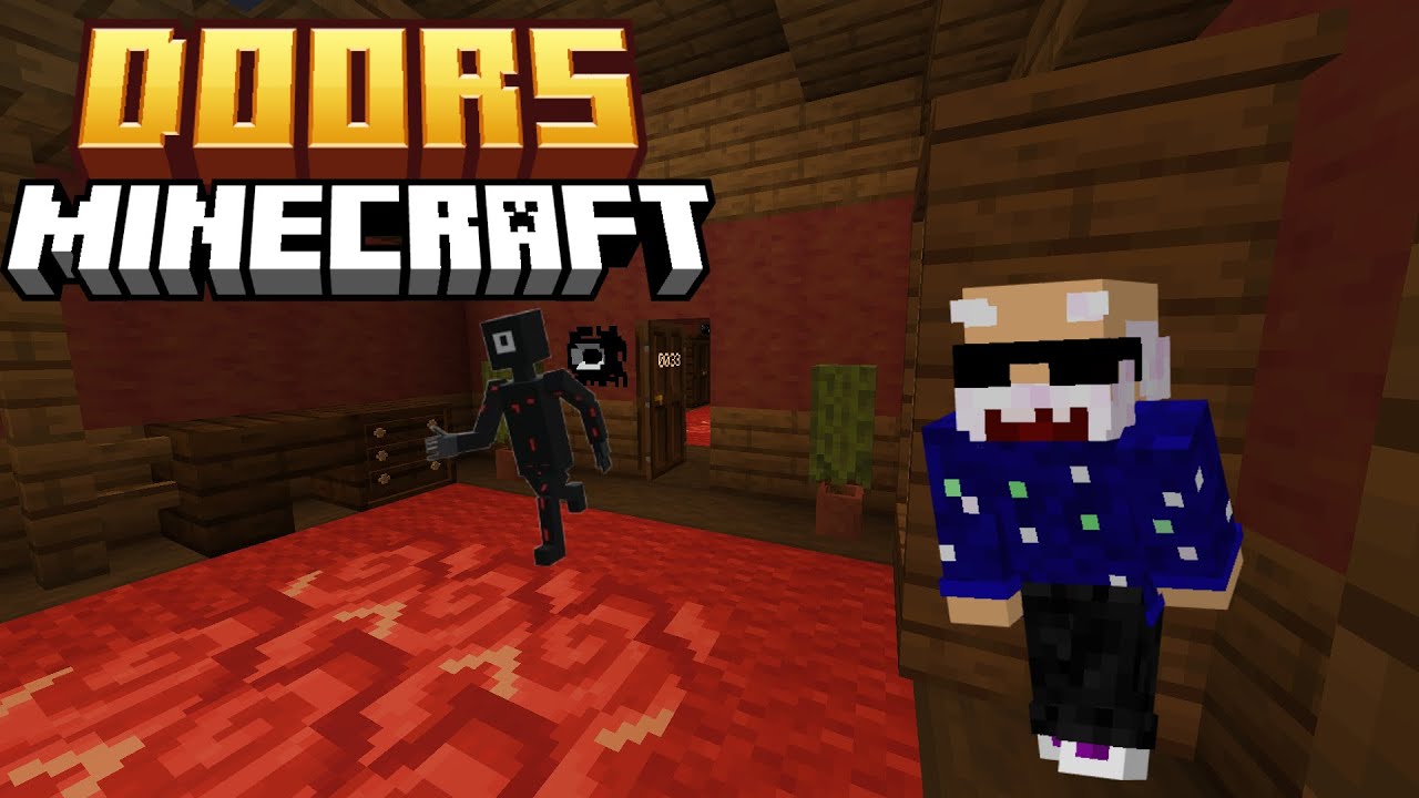 Jugué DOORS pero en MINECRAFT!!👁️🗨️🤫