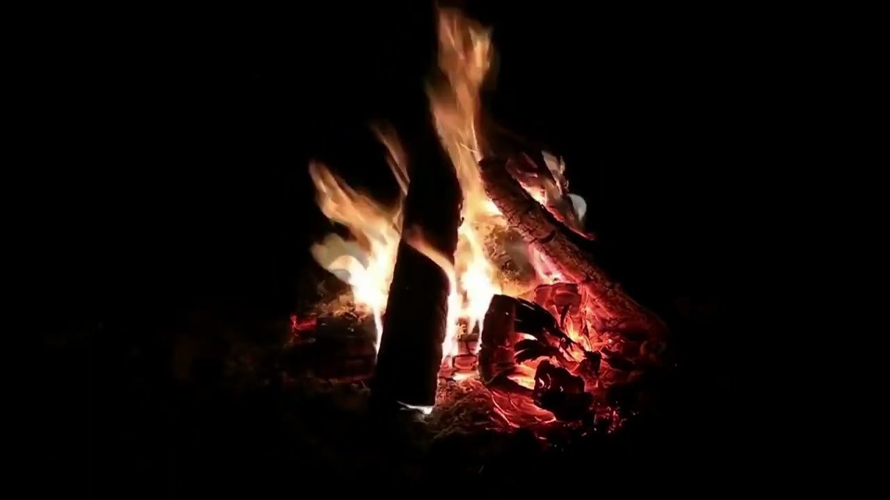 Relaxing Firewood Sounds - Burning Fireplace & Crackling Fire Sounds (NO MUSIC)