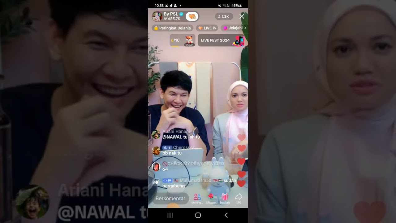 6/12/2024 Andi Arsyil., Putri Sarah, BB LB LUMIER (2) end live