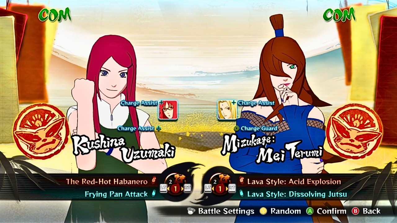 Kushina and Karine VS Mei Terumi and Tsunade (CPU vs CPU) | Naruto Shippuden Storm 4 Gameplay 60 FPS