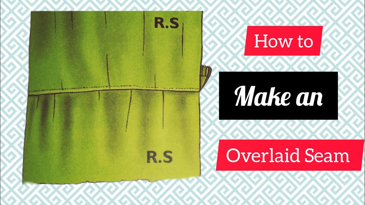 how to make an overlaid Seam/ hand made gathers#seams #sewing