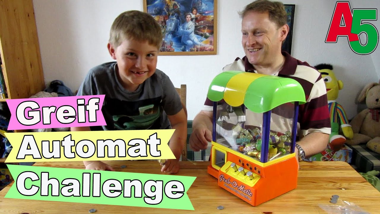 Greifautomat Challenge Grab o Matic Candy Grabber wie auf dem Jahrmarkt Ash5ive Spielzeug und Spaß