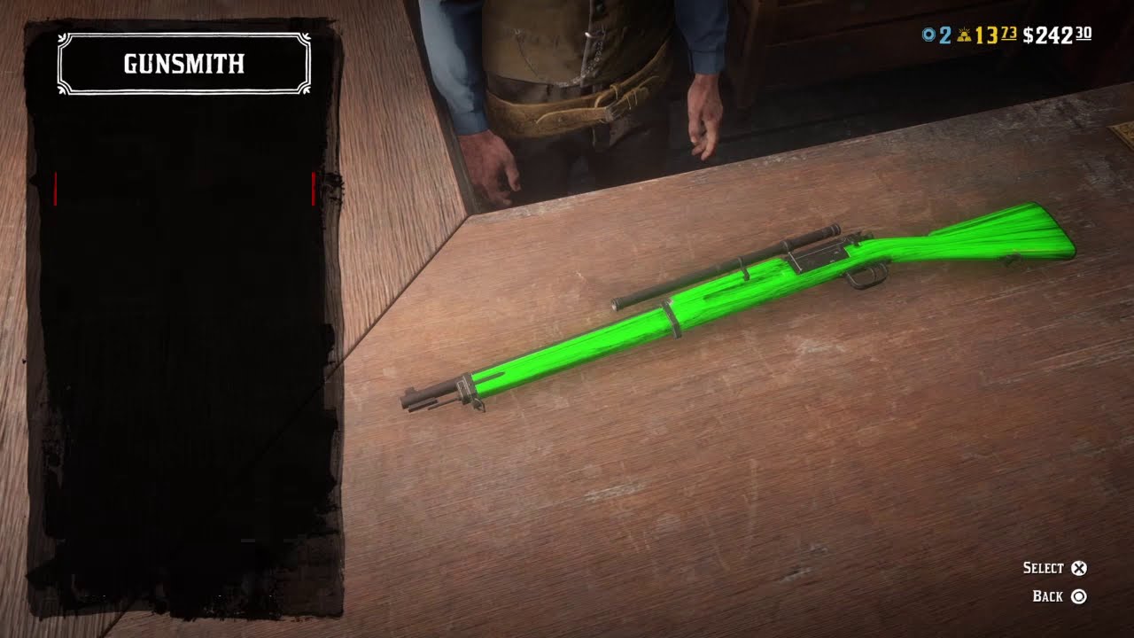 Green Bolt-Action Glitch [Red Dead Online]