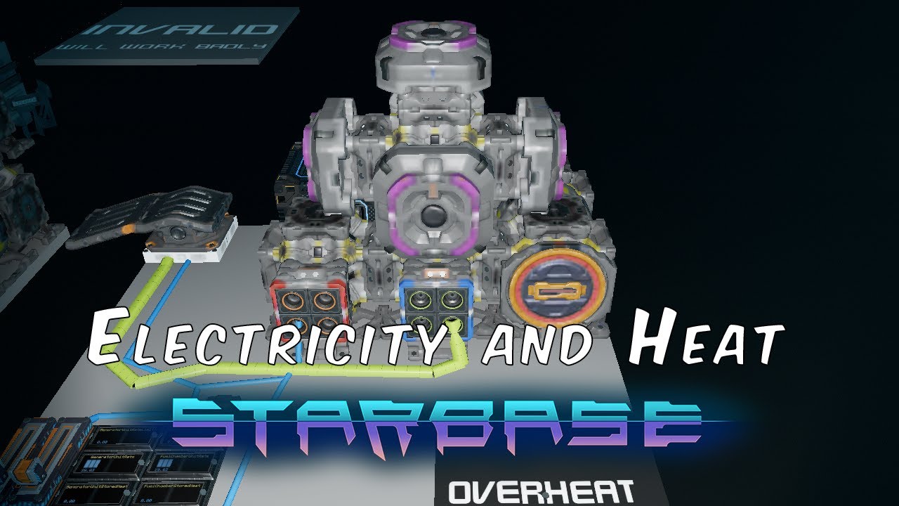 Starbase Ship designer tutorial episode 3 : electricity and heat