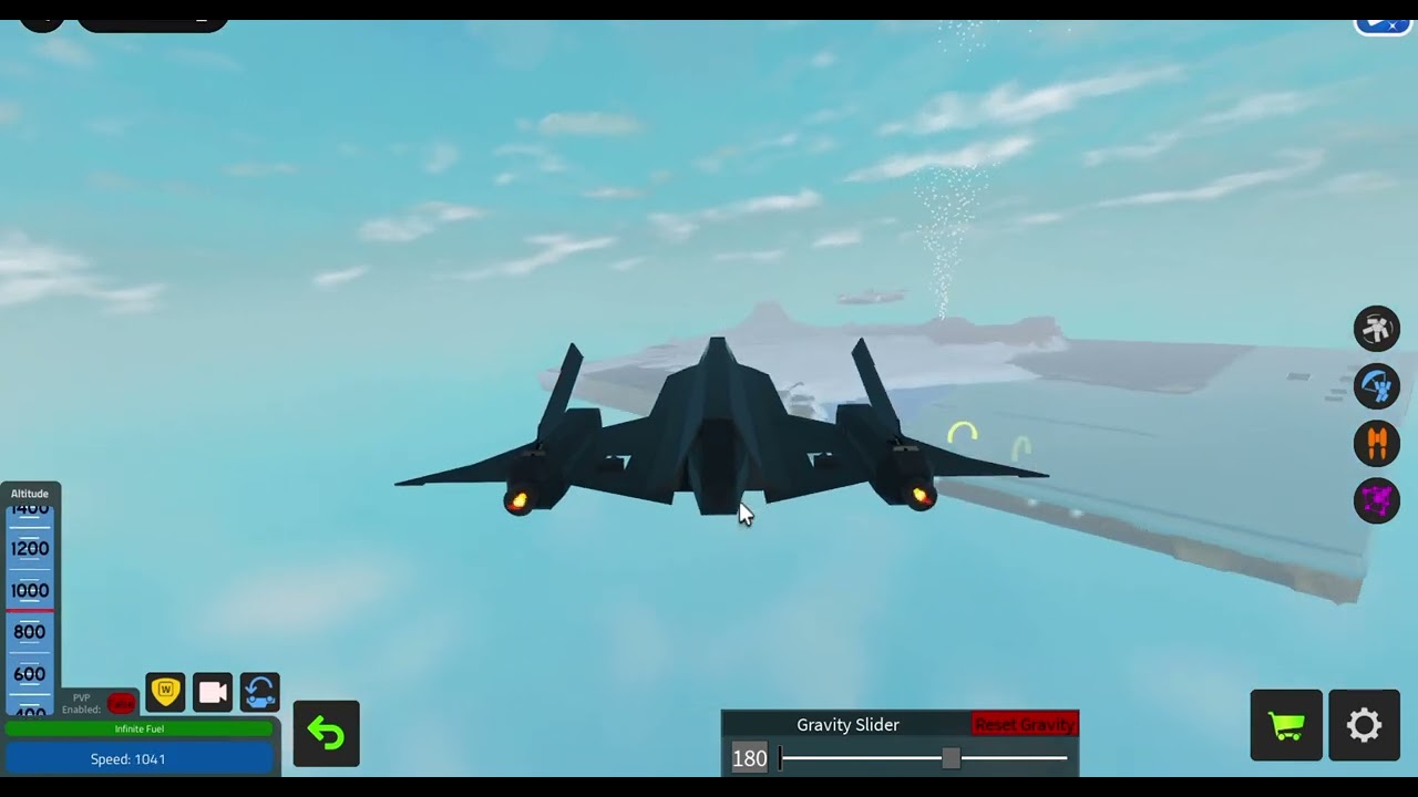 Plane crazy SR 71 showcase