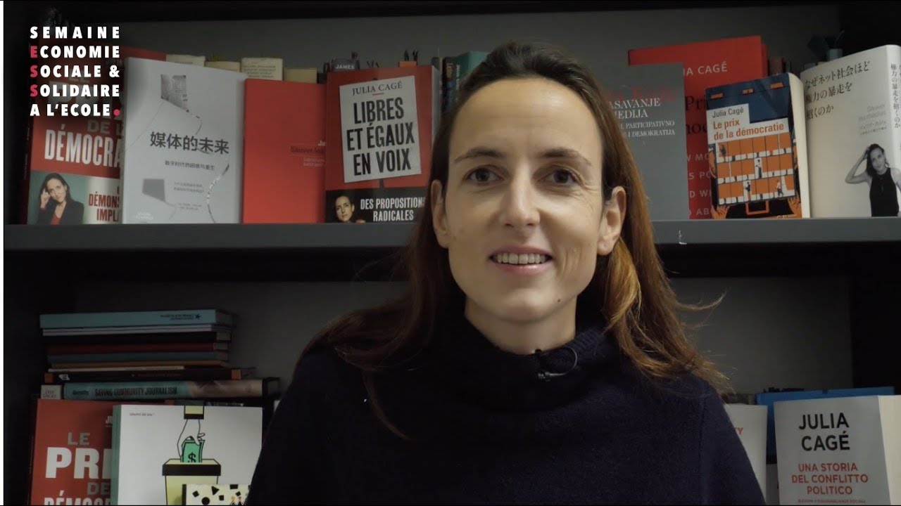 Julia Cagé vous invite à participer à la Semaine de l'ESS à l'Ecole 2025