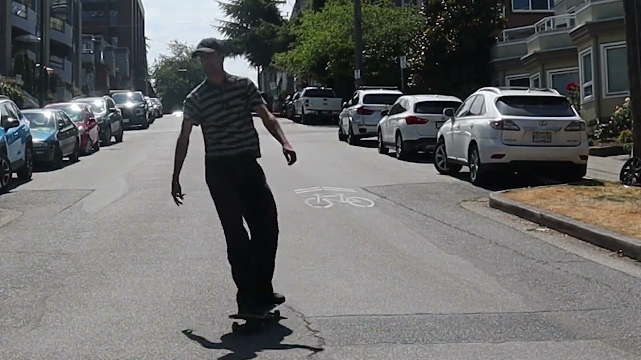 How to backside powerslide on a skateboard !