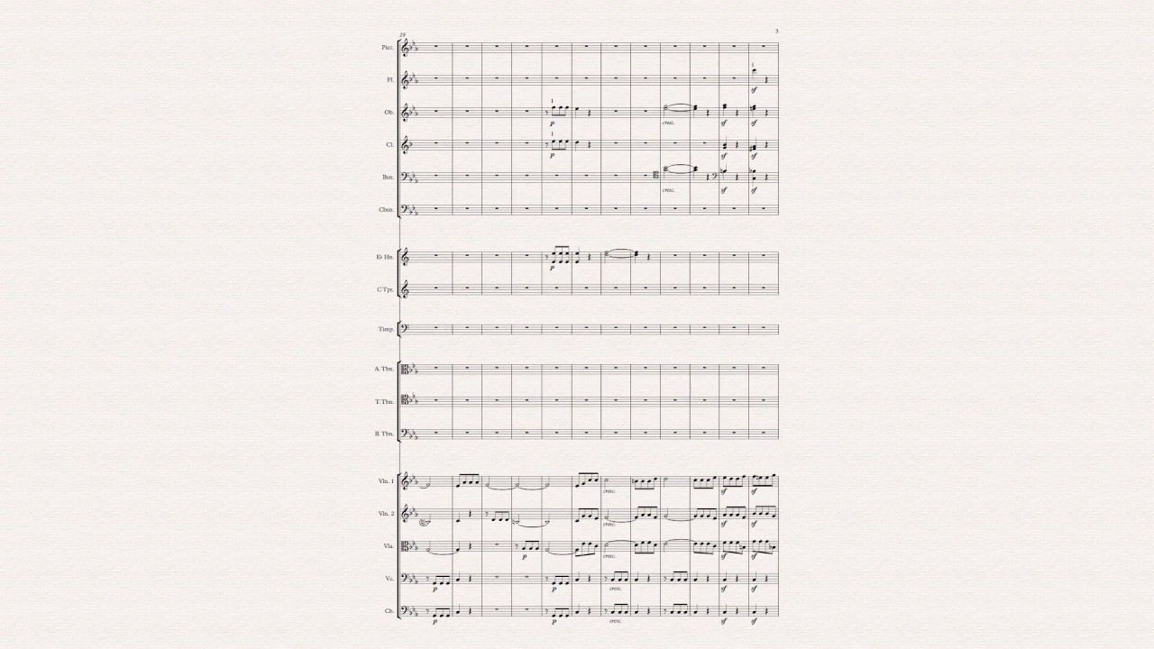 Beethoven Symphony No 5. Whole beat metronome practice performance