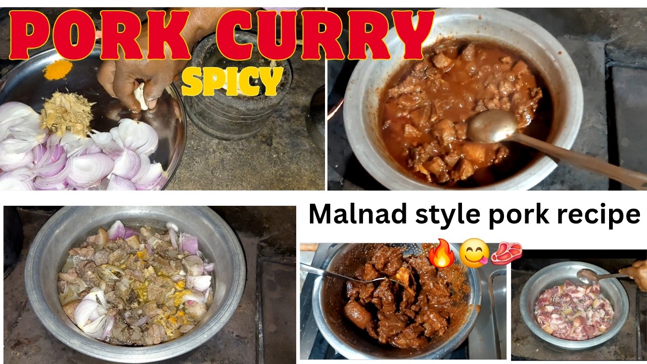 Malnad style pork recipe😋🍖| Yummy pork recipe in kannada|spicy pork curry| pork curry recipe kannada