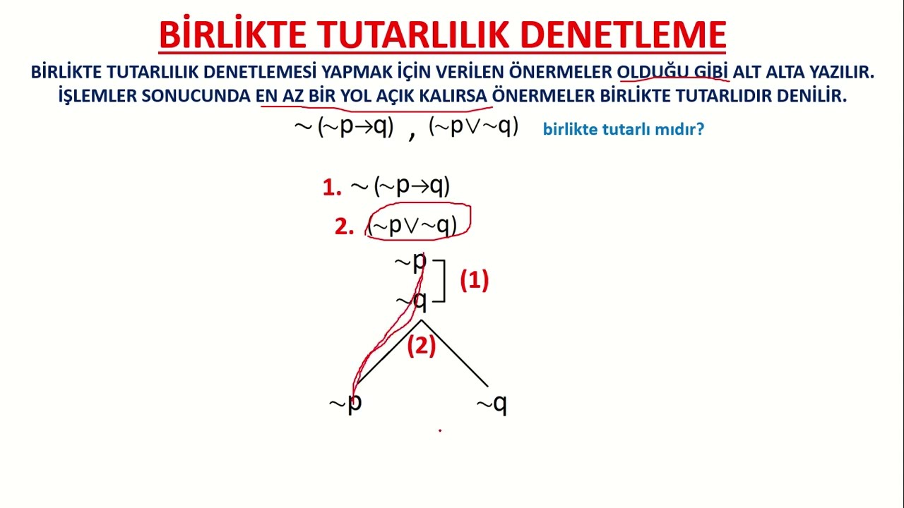 BİRLİKTE TUTARLILIK DENETLEME | AÖF YKS LİSANS FELSEFE-SOSYOLOJİ