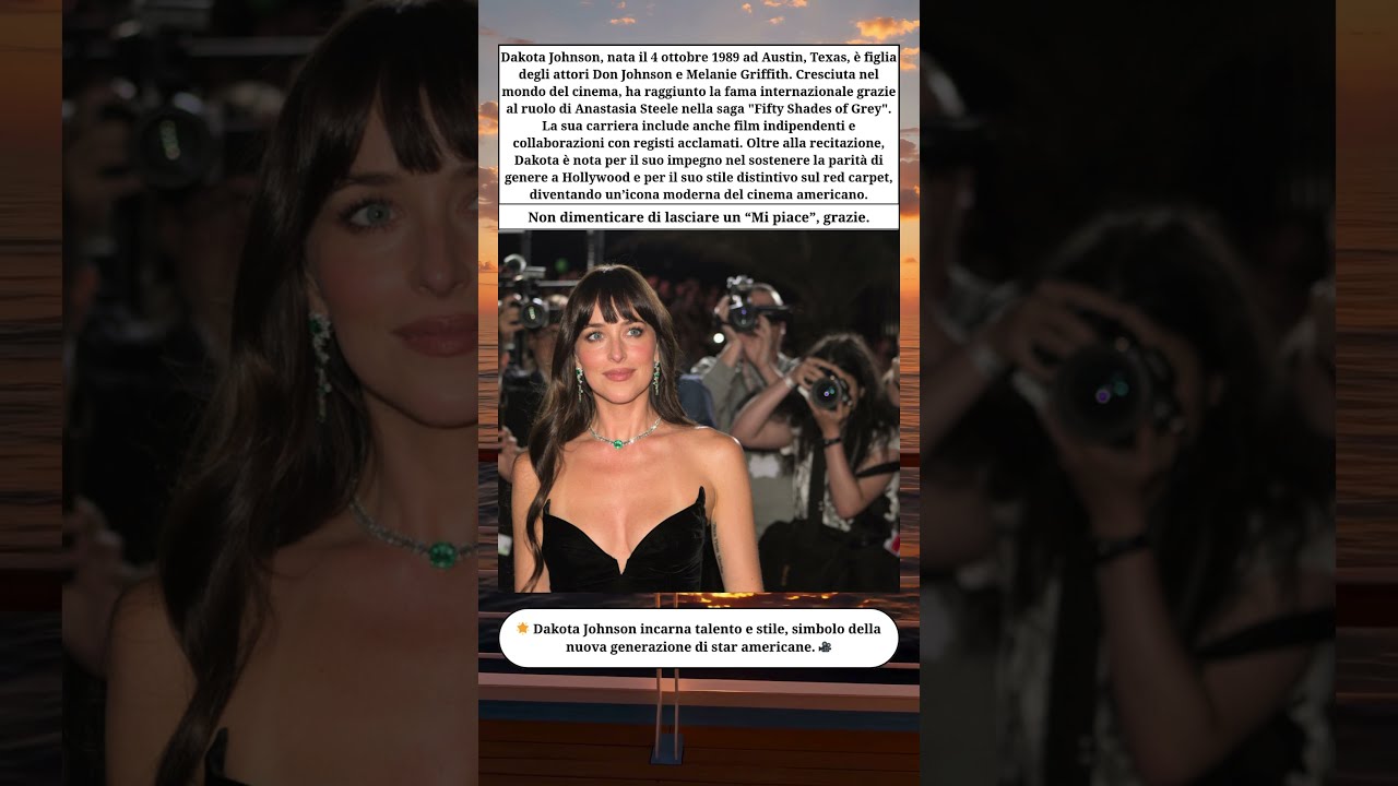🎬 Dakota Johnson: icona del cinema e star di 