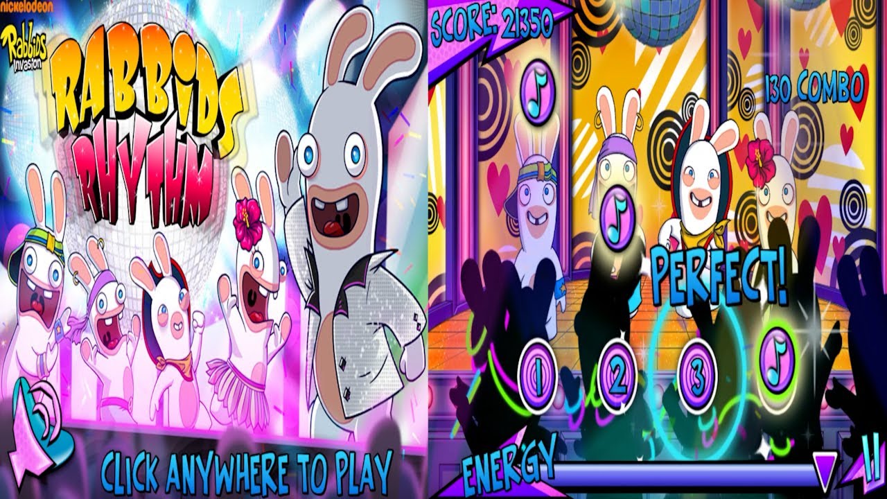 Rabbids Invasion: Rabbids Rhythm [08] (All Stars) Flash Game Longplay