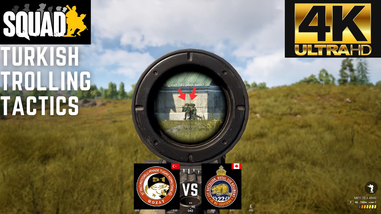 Squad - Turkish Trolling Tactics - Gorodok - (4K)