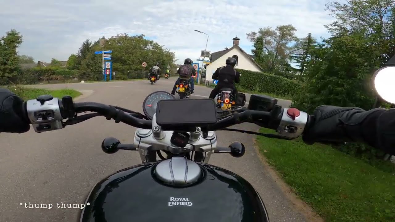 My very first Royal Enfield One Ride NL 2024 | Part 1/3 | It ends with a puncture? | Supe'Meteor 650