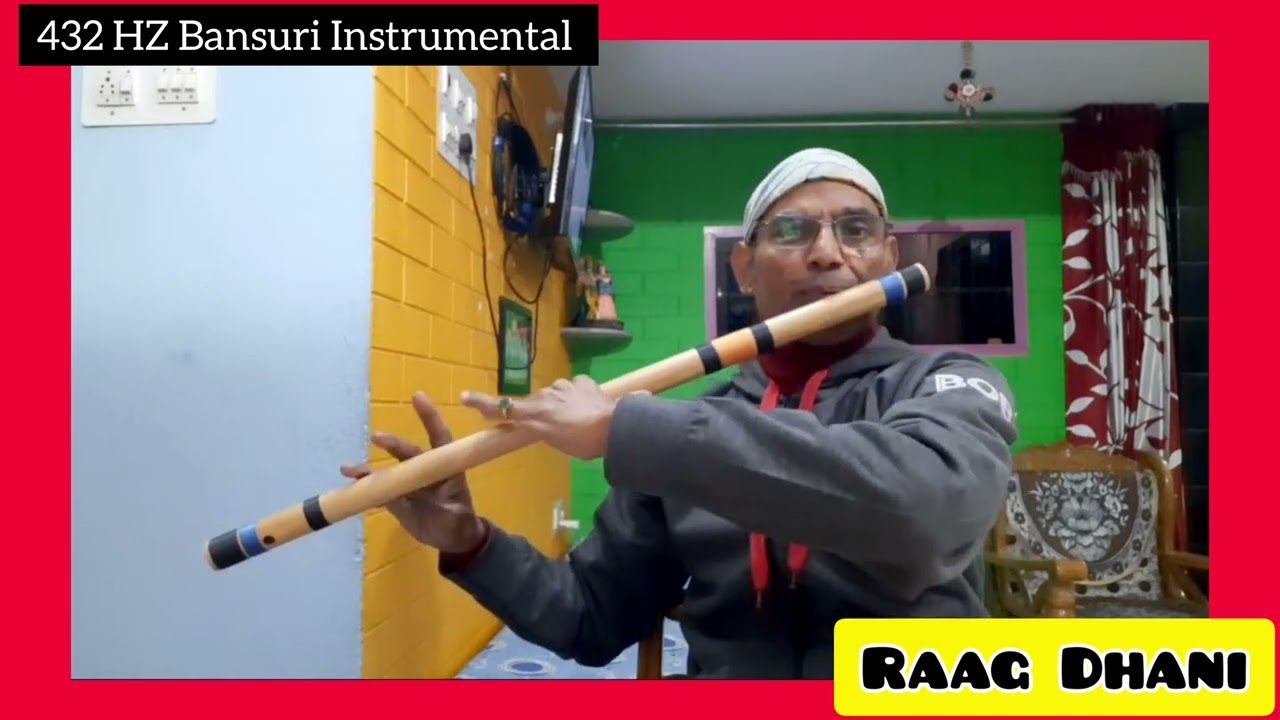 433 HZ Bansuri Instrumental | Raag Dhani | Alap | #shorts | Anjani Flute