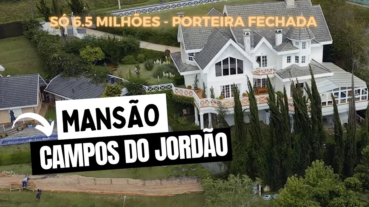VENDIDA - MAGNÍFICA MANSÃO À VENDA NO ALTO DO CAPIVARI EM CAMPOS DO JORDÃO SP