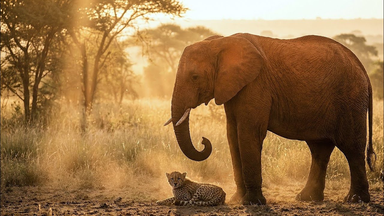 Mother Cheetah Abandoned Her Weakest Cub — What an Elephant Did Next Left Everyone in Tears!